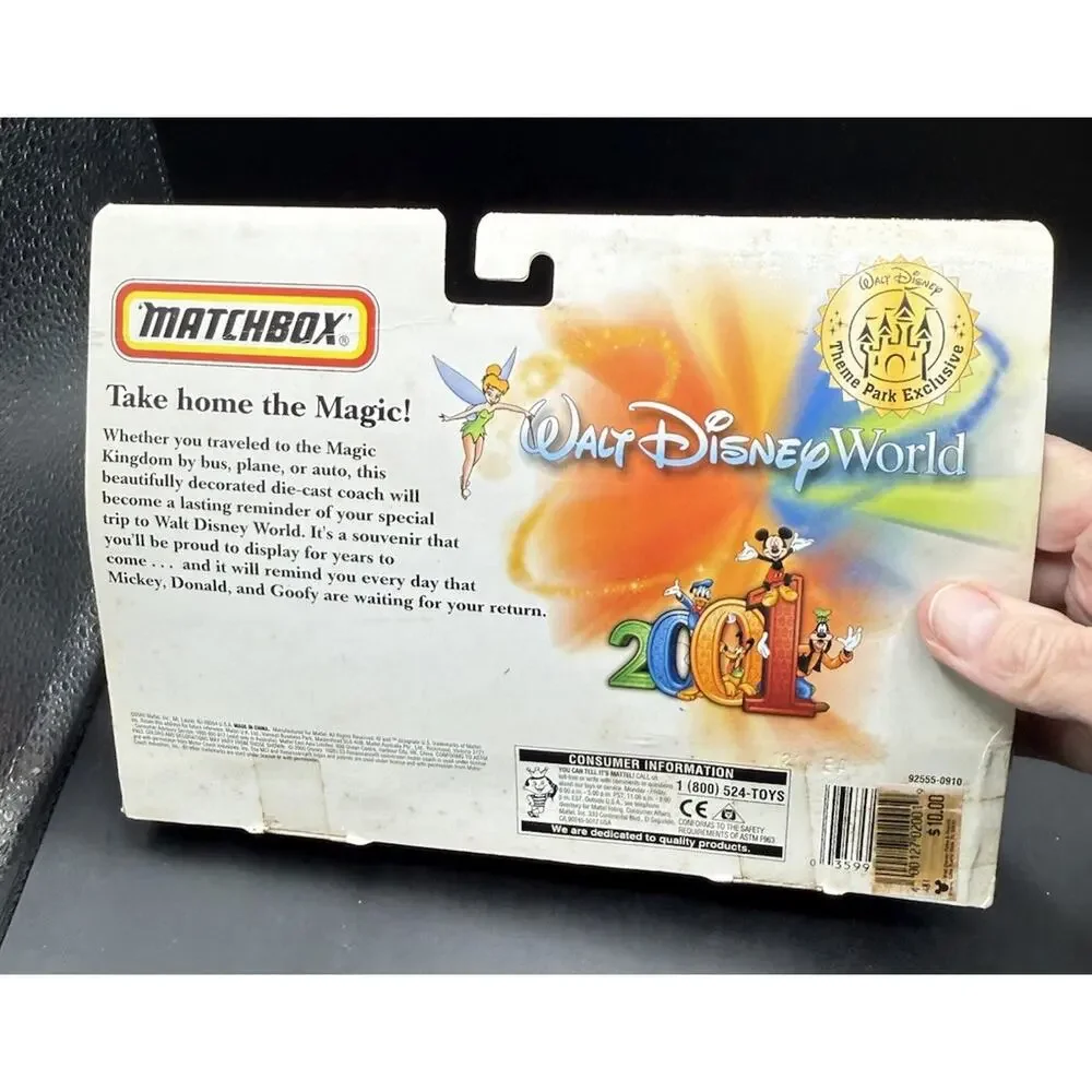 NEW Vintage 2001 Matchbox Walt Disney World Theme Park Exclusive Bus Sealed -S1F